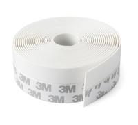 Burlete puerta entrada de longitud 5 metros, burletes para puertas, ideal bajo puertas para el frio entrada, aislante termico ventanas, sello autoadhesivo resistente y flexible (Blanco)