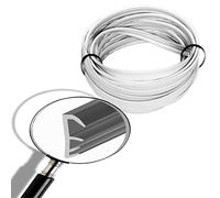 Burlete puerta exterior | Perfil de estanqueidad para ventanas | 5M, BLANCO F-4/18 | Burlete puerta entrada | Tiras de sellado para puertas | Junta de goma para puertas madera | Junta de ranura 4mm.