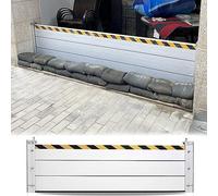 Burlete puerta garaje barrera anti inundaciones 243 213 182 152 121 91 60 Cm Barrera De Defensa Contra Inundaciones Reutilizable Aluminio Puertas Presa Paneles Anti-inundación, Garaje Umbral Kit Defle