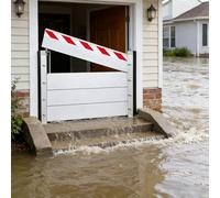 Burlete Puerta Garaje Barrera Anti Inundaciones L 65cm x H 20cm Barreras, Barrera Contra Inundaciones Garaje, Barrera Antiinundaciones de AleacióN de Aluminio Barrera de Agua