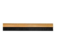 WOLFPACK LINEA PROFESIONAL - Burlete Puerta Pvc Roble Con Cepillo 1 Metro