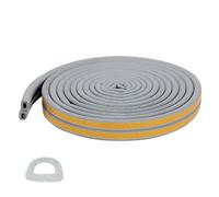 Burlete Puerta Tira De Sellado De Silicona Autoadhesiva Para Puertas Y Ventanas Antirrobo Insonorizada A Prueba De Viento Y Polvo Tipo D 9 X 6mm Gris 3M