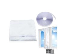 Burlete resistente a la intemperie, kit plegable suave y resistente al calor, sellador de ventanas plegable para invierno, para casa, oficina, dormitorio, apartamento, hotel, aire acondicionado