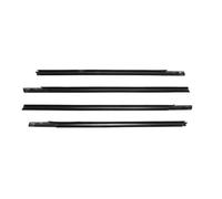 Burlete Ventana 4 Piezas De Burletes Ventanillas Laterales Coche Para Peugeot 301 2013-2017 Embellecedor Goma, Burlete, Junta Puerta, Moldura Vidrio, Tira Borde Moldura Puerta(Negro)