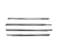 Burlete Ventana 4 Piezas De Burletes Ventanillas Laterales Coche Para Peugeot 301 2013-2017 Embellecedor Goma, Burlete, Junta Puerta, Moldura Vidrio, Tira Borde Moldura Puerta(CROMO)