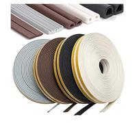 Burlete Ventana 5/6/10M DIPE burlete puerta casa tira de goma espuma sello de puerta ventana tira de sellado debajo de la puerta ventana Anti frío(Black,10M,E)