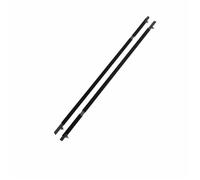 Burlete Ventana Burlete Para Ventanillas De Coche Para Jazz MK2 2009-2014 Moldura Para Cristal Puerta, Impermeable, Embellecedor, Piezas Impermeables Moldura Puerta(Frente negro 2 piezas)