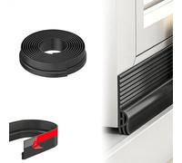 Burlete Ventana Corredera Aluminio, 200 cm Burlete Puerta, Aislante Ventana Corredera Ajustable, Burletes para Ventanas Antipolvo Aislamiento Acústico Prueba de Viento y Resistente Insectos