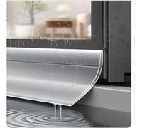 Burlete Ventana Corredera Burlete Puerta Ventanas, 3m Deflector de Lluvia Antis-Lluvia Autoadhesiva, Diseño con Angulo de 170°, Que Evita Filtraciones de Lluvia