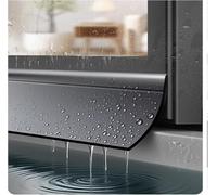 Burlete Ventana Corredera Burlete Puerta Ventanas, 3m Deflector de Lluvia Antis-Lluvia Autoadhesiva, Diseño con Angulo de 170°, Que Evita Filtraciones de Lluvia