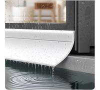 Burlete Ventana Corredera Burlete Puerta Ventanas, Barra Antis-lluvia Autoadhesiva Deflector, Sello De Goma Impermeable De 135° Para Marco/Pared, Goma Flexible Universals Durable
