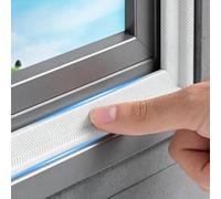 Burlete Ventana Puerta, 3M Blanca Burlete Puerta Ventanas, Tira de Sellado Junta Autoadhesiva, Junta Anti Frío y Colisión, Tira de Sellado Autoadhesivo para Huecos de 2 a 7.5 mm