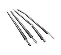 Burletes Para Automóviles 4 Burletes Cromados Para Ventana Tira De Sellado A Presión Impermeable Para Toyota Para Corolla 2014-2019 Burlete De Sellado