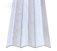 Burletes para umbrales de puertas， Protector de bordes PVC for papel tapiz baldosas cerámica, tira anticolisión for gabinetes, esquinas afiladas, borde moldura, parachoques(Style 11,4cm/1.57in Width)