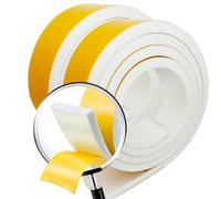 Burletes para ventanas correderas | Cinta espuma adhesiva 15mts, 6mm x 3mm | tira de sellado para puertas | Burlete goma espuma | Sellador de ventanas para el frio | Aislante acustico | Blanco 3 Pzas.