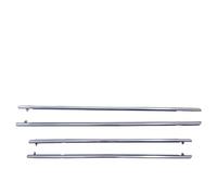 Burletes Ventanas Coche Para Civic 2006 2007 2008 2009 2010 2011 4 XSello De Burlete De Ventana Exterior Cinturón Sellado Moldura Burlete(Chrome)
