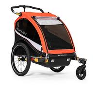 Burley Cub X - Remolque de Bicicleta Infantil de 2 plazas en Color Rojo atómico