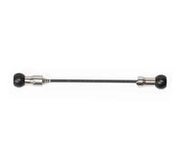 Burley Design Brocheta COHO de 5 mm (170 mm), Negro/Plateado