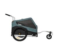 Burley Remolque de Bicicleta Unisex para Adultos, Color Negro y Azul, Talla única