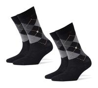 Burlington 2er Paquete Calcetines Mujer Whitby - Medias Cortas, Rauten, 36-41 (
