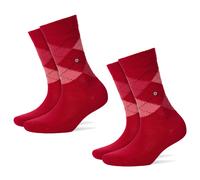 Burlington 2er Paquete Calcetines Mujer Whitby - Medias Cortas, Rauten, 36-41 (