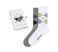 Burlington Basic Gift Box W So algodón estampados 2 pares, Calcetines Mujer, Multicolor Grey White 0019, 36-41