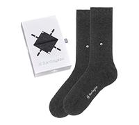 Burlington Basic Uni Gift Box M SO algodón unicolor 2 pares, Calcetines Hombre, Multicolor (Sortiment 0020), 40-46
