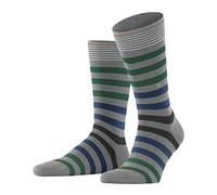 Burlington Blackpool M So algodón estampados 1 par, Calcetines Hombre, Gris Marengo 3391, 40-46