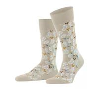 Burlington Bloomingday M So algodón estampados 1 par, Calcetines Hombre, Beis Zement 4077, 40-46