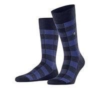 Burlington Buffalo Check M So lana estampados 1 par, Calcetines Hombre, Azul Royal 6879, 40-46