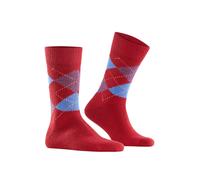 Burlington Calcetín regular de hombre rombo intarsia. Rojo