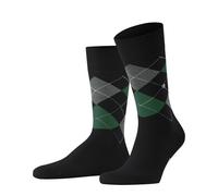 Burlington Calcetines de Hombre - King, Algodón, Patrón Diamantes, Emblema Logo