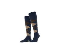 Burlington Edinburgh M Kh lana estampados 1 par, Calcetines largos Hombre, Azul Marine 6121, 40-46