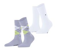 Burlington Calcetines Mujer Everyday Mix 2er Paquete - Rombo Y Uni,Talla Única ,