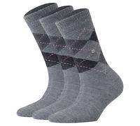 Burlington Calcetines Mujer Whitby 3er Paquete - Medias Cortas,Rombos,Onesize