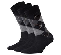 Burlington Calcetines Mujer Whitby 3er Paquete - Medias Cortas,Rombos,Onesize