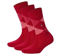 Burlington Calcetines Mujer Whitby 3er Paquete - Medias Cortas,Rombos,Onesize