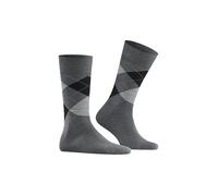 BURLINGTON Calcetines para hombre EDINBURGH asfalto mel gris | 46-50