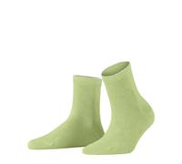 Burlington Chelsea W Sso algodón lisos 1 par, Calcetines cortos Mujer, Verde Lemon 7498, 36-41