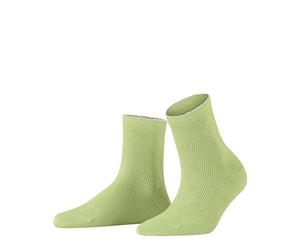Burlington Chelsea W Sso algodón lisos 1 par, Calcetines cortos Mujer, Verde Lemon 7498, 36-41