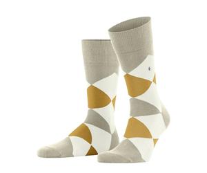 Burlington Clyde M So algodón estampados 1 par, Calcetines Hombre, Beis Capino Melange 4078, 40-46