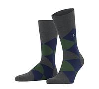 Burlington Clyde M So algodón estampados 1 par, Calcetines Hombre, Gris Carbon Melange 3975, 40-46
