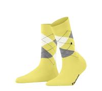 Burlington Covent Garden W So algodón estampados 1 par, Calcetines Mujer, Amarillo Vanilla 1297, 36-41