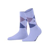 Burlington Covent Garden W So algodón estampados 1 par, Calcetines Mujer, Azul Sky Blue 6254, 36-41