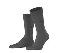 Burlington Dublin M So algodón lisos 1 par, Calcetines Hombre, Gris Steel Melange 3165, 40-46