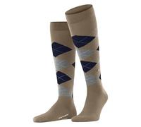 Burlington Edinburgh M Kh lana estampados 1 par, Calcetines largos Hombre, Marrón Camel 5038, 40-46