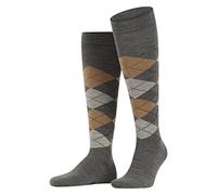 Burlington Edinburgh M KH lana largo estampado 1 par, Calcetines largos Hombre, Gris (Mustard 3092), 40-46