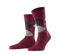 Burlington Edinburgh M SO lana estampado 1 par, Calcetines Hombre, Rosa (Rose/Orange 8104), 40-46