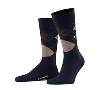 Burlington Calcetines Hombre Edinburgh M So lana estampados Azul Marine 6121 40-46 (1 par)
