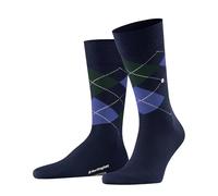 Burlington Edinburgh M So lana estampados 1 par, Calcetines Hombre, Azul Royal 6879, 46-50